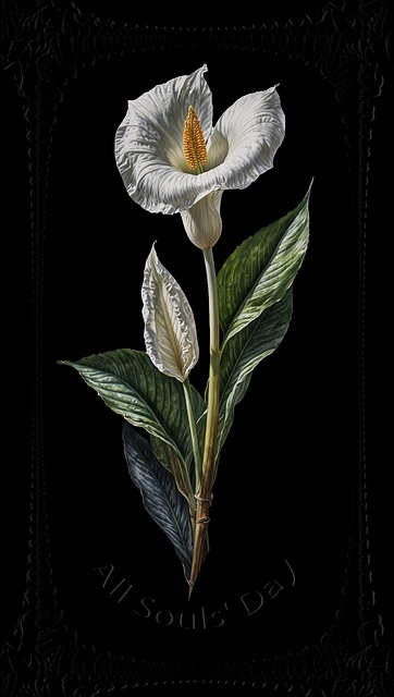 Free spathiphyllum peace lily lily illustration