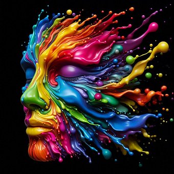 Free Splash Colors illustration and picture