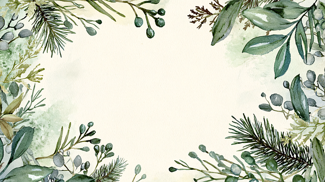 Free ai generated frame leaves illustration