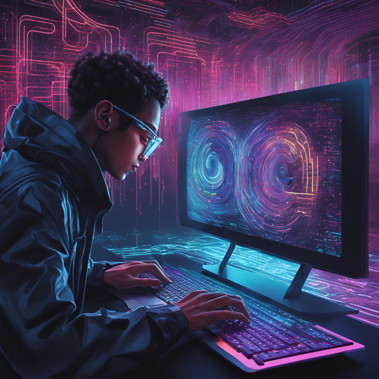 Download free HD stock image of Malware Hacker Free malware hacker hacking illustration