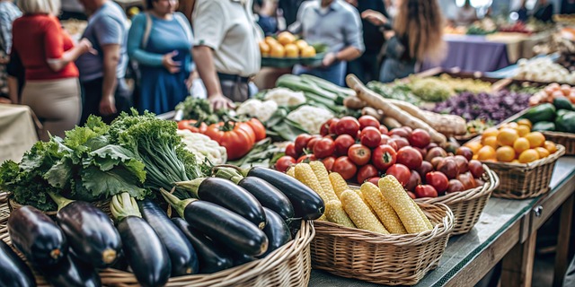 Free ai generated market vegetables illustration