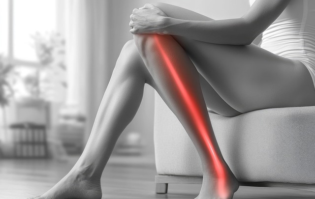 Free ai generated leg pain illustration