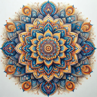 Mandala, Dekorative, Geometrisk
