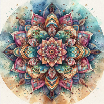 Mandala, Dekorative, Geometrisk