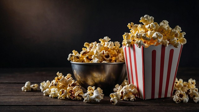 Download free HD stock image of Ai Generated Popcorn Free ai generated popcorn food illustration