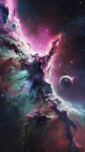 Free ai generated universe space illustration