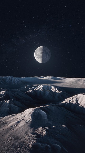 Free ai generated moon planet illustration