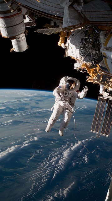 Free ai generated astronaut space walk illustration