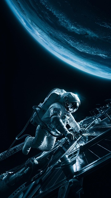 Free ai generated astronaut space walk illustration