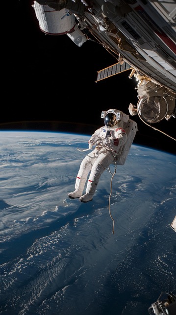 Free ai generated astronaut space walk illustration