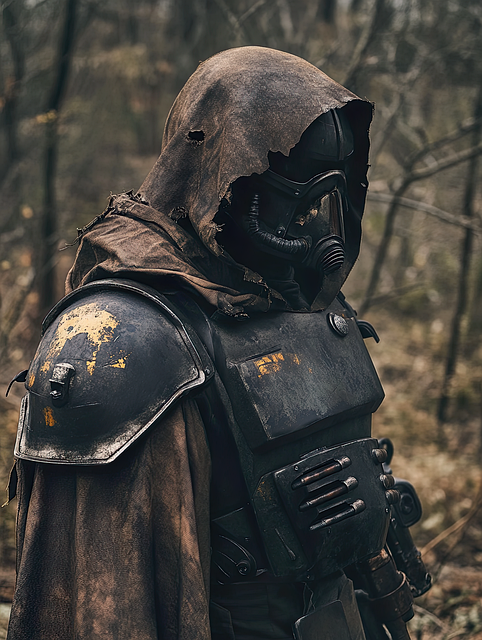 Free ai generated mysterious warrior illustration