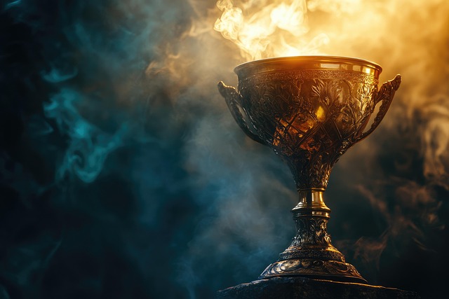Free ai generated trophy golden illustration