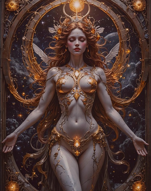 Free ai generated woman goddess illustration
