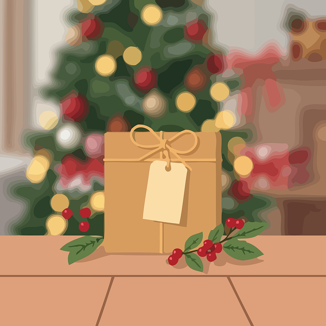 Free christmas gifts decoration illustration