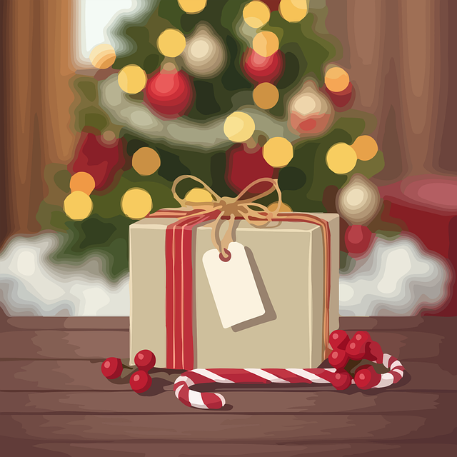 Free christmas gifts decoration illustration