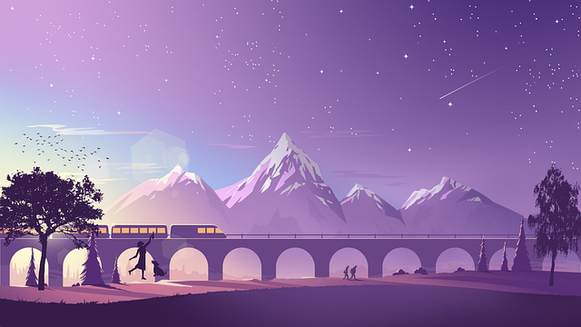 Free bridge background lead illustration