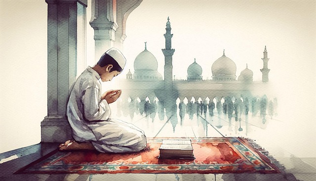 Free muslim islam mosque illustration