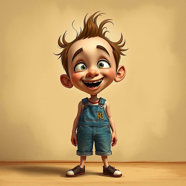 Free cartoon big eyes illustration