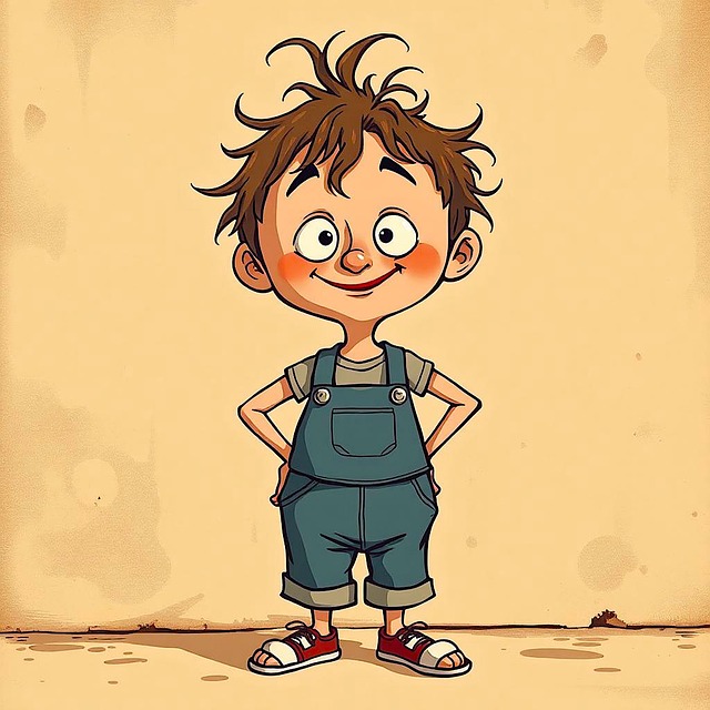 Free cartoon big eyes illustration