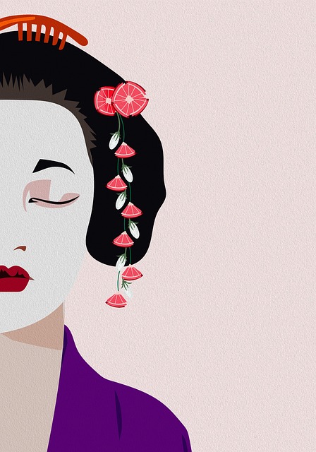 Free japan nature woman illustration
