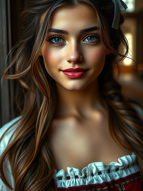 Free ai generated woman beauty illustration