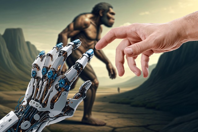 Free cyborg hand human illustration