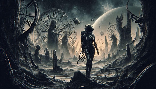 Free astronaut universe planet illustration