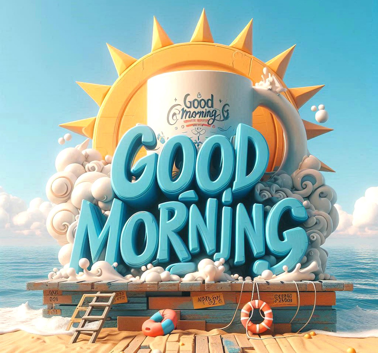 Ai Generado Buenos Días Playa - Imagen gratis en Pixabay