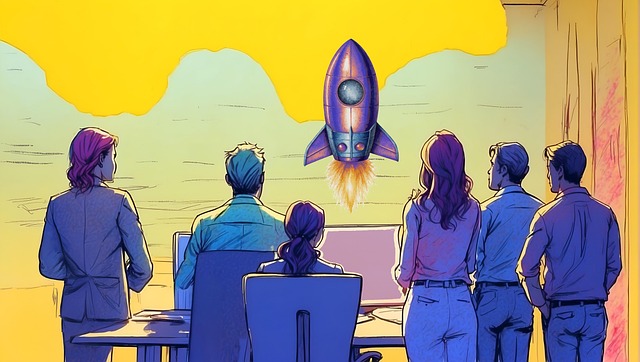 Download free HD stock image of Startup Freelancer Free startup freelancer rocket illustration