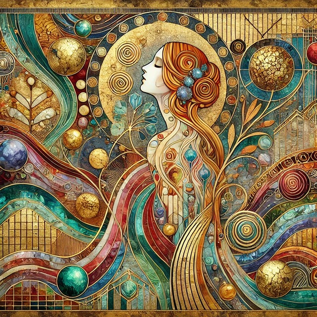 Frau, Weiblich, Klimt, Surreal, Fantasie