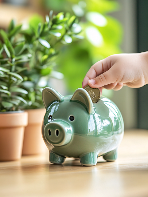 Free piggy bank coin illustration