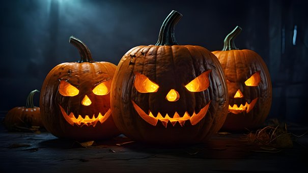 Ai Generert, Gresskar, Halloween, Lykt