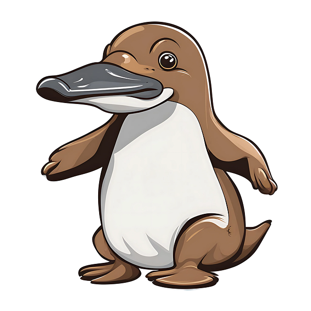 Free ai generated platypus wildlife illustration