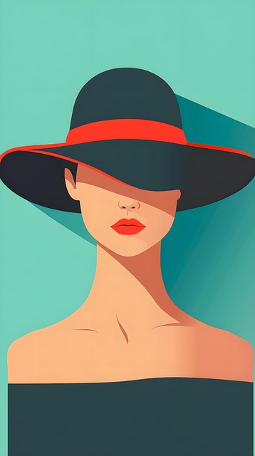 Free ai generated woman hat illustration