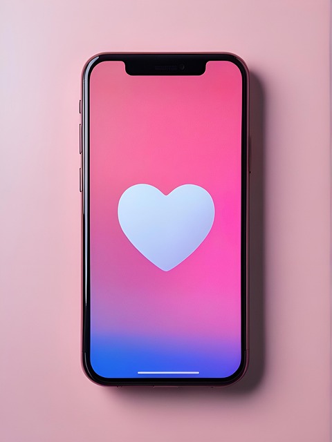 Free ai generated love smartphone illustration