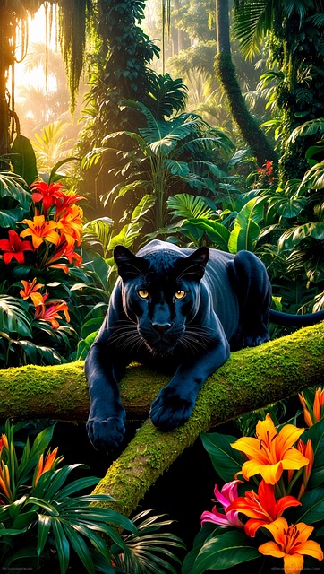 Ai Generiert, Panther, Raubtier, Schwarz