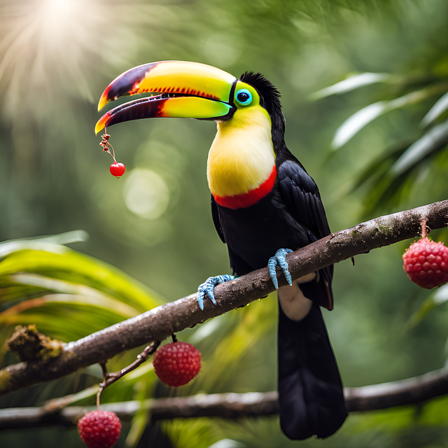 Free ai generated toucan bird illustration