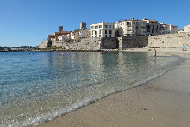 Free Beach Antibes photo and picture