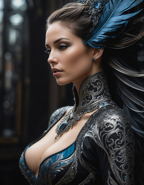 Free ai generated woman queen illustration