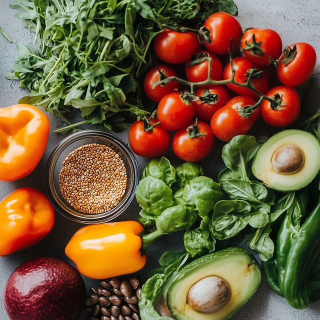 Free ai generated healthy eating balanced diet illustration