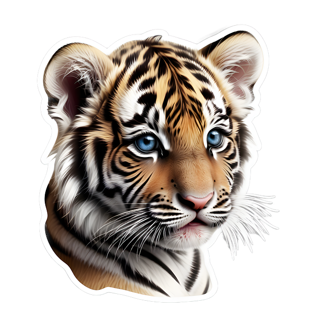 Free ai generated tiger pet illustration