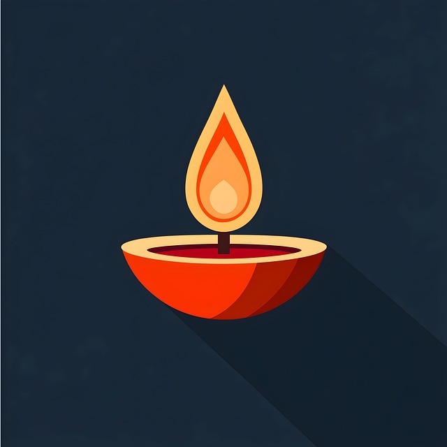 Free ai generated diya candle illustration