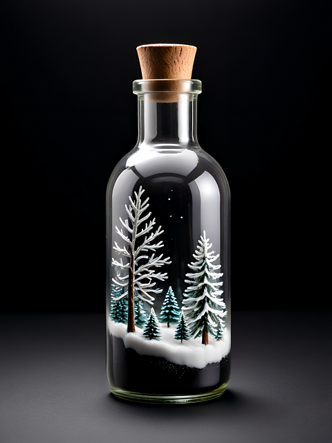 Free ai generated bottle glass illustration
