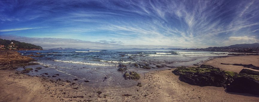 Praia, Natureza, Mar, Oceano, Panorama