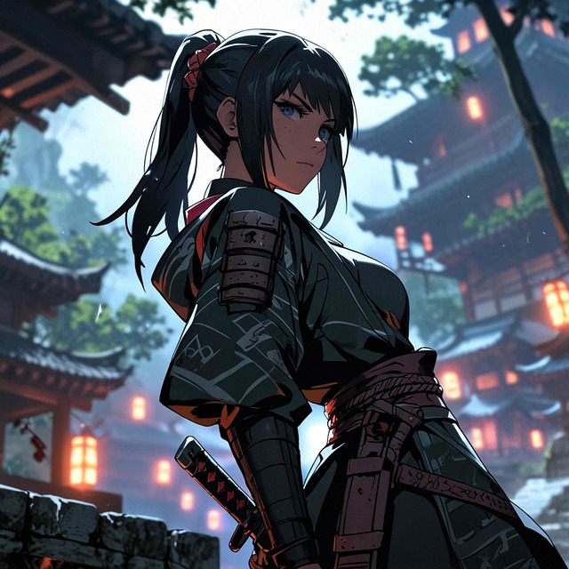 Ai Generado, Ninja, Mujer, Shinobi