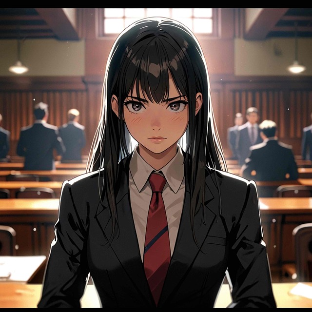 Free ai generated lawyer anime illustration