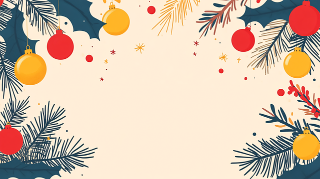 Free ai generated christmas frame illustration