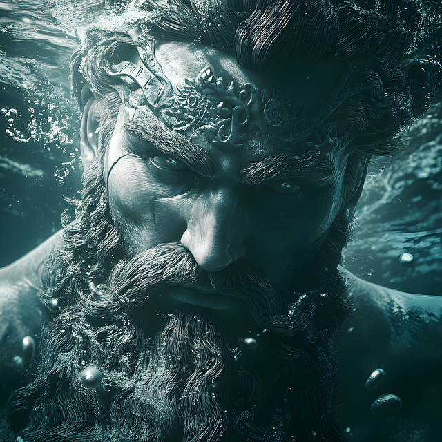 Download free HD stock image of Ai Generated Poseidon Free ai generated poseidon mythology illustration