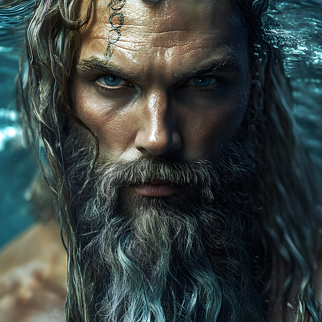 Download free HD stock image of Ai Generated Poseidon Free ai generated poseidon mythology illustration