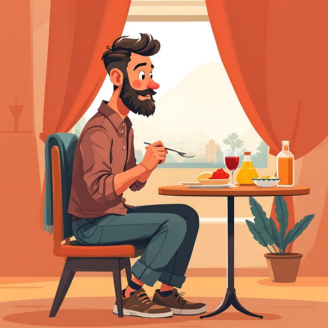 Free eating lunch meal food illustration